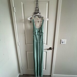 Maxi aqua dress
